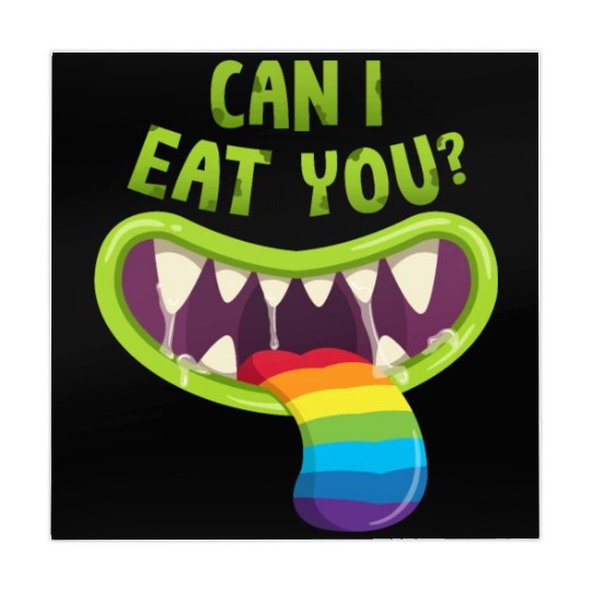 Can I Eat You? Gay Lesbian Rainbow Pride Flag LGBT Mahjong Mats