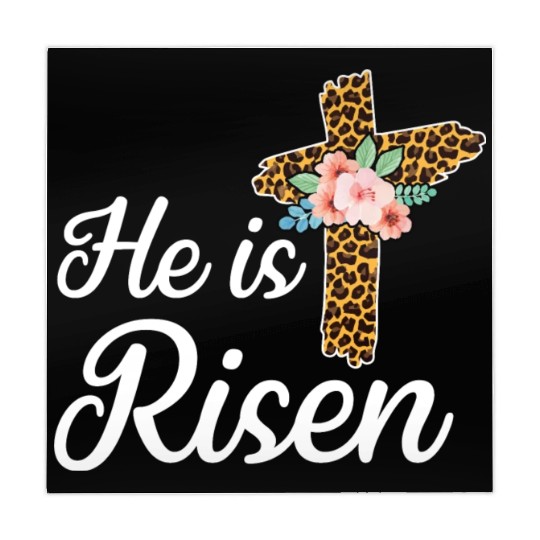 He Is Risen Jesus Christ Cross Easter Sunday Mahjong Mats