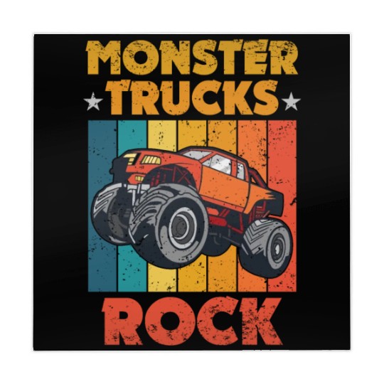 Awesome Monster Trucks Rock Tricks Stunts Wheelies Mahjong Mats