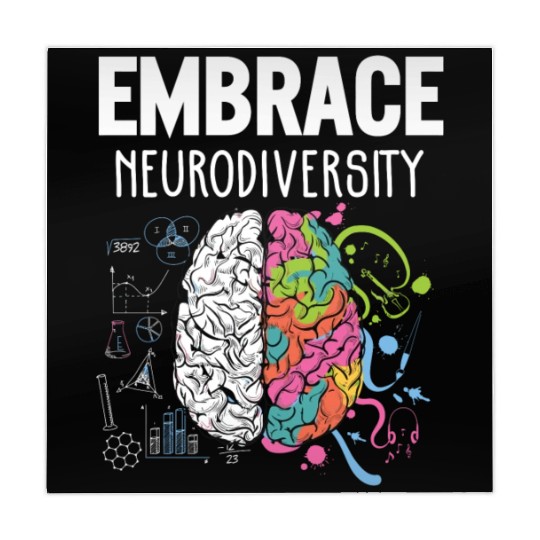 Embrace Neurodiversity Brain Adhd Autism Awareness Mahjong Mats