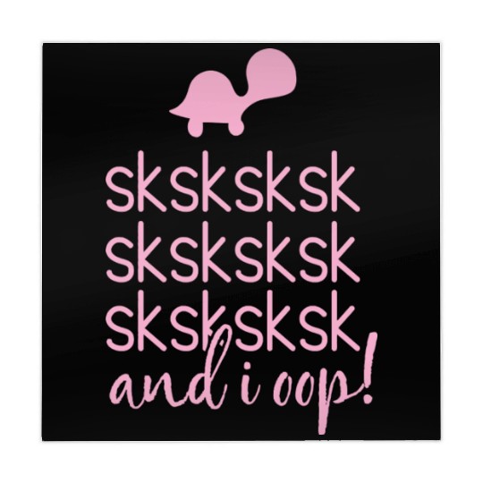 Sksksk And I Oop! Save Cute Turtle Girls & Women'S Mahjong Mats