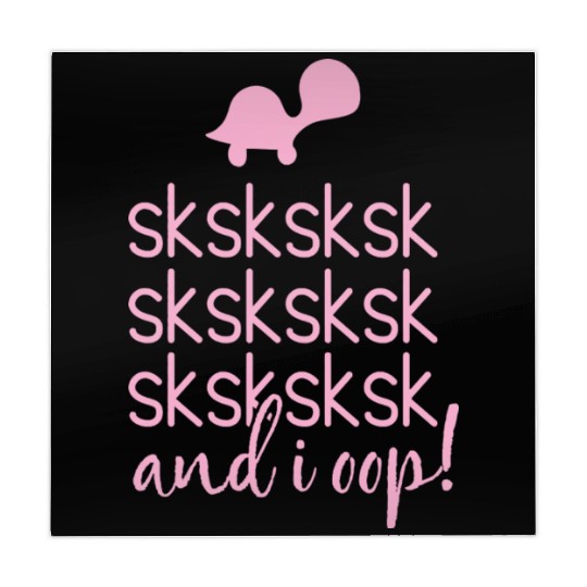 Sksksk And I Oop! Save Cute Turtle Girls & Women'S Mahjong Mats