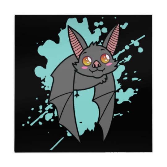 Bat in japanese Kawaii Style Animal Mahjong Mats