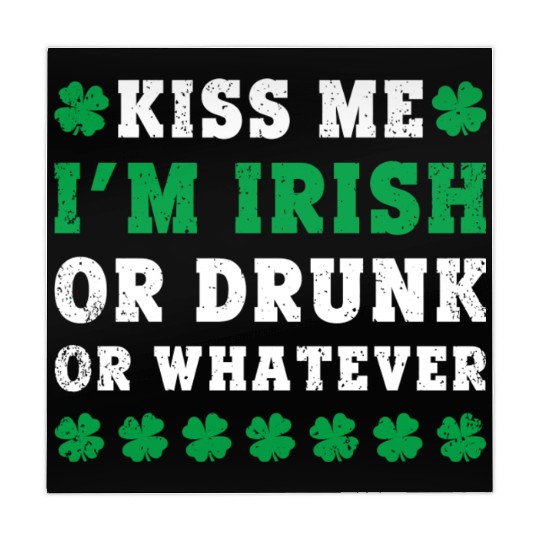 Irish Kiss Me Im Irish Drunk Or W Ever St Patricks Mahjong Mats