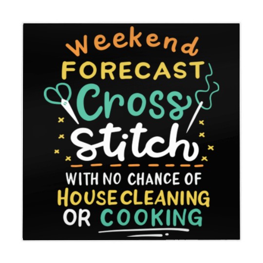 Weekend Forecast Cross Stitch Mahjong Mats