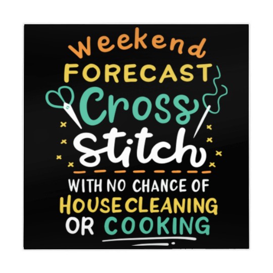 Weekend Forecast Cross Stitch Mahjong Mats