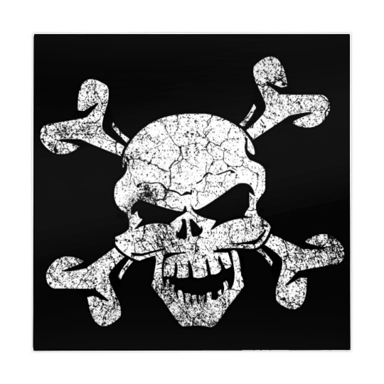 Distressed Skull And Crossbones Mahjong Mats