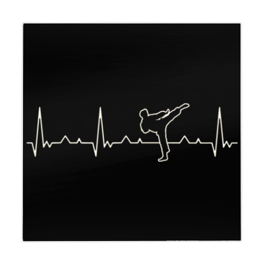 Karate High Kick. Heart. Love. EKG. Pulse. Beat. Mahjong Mats