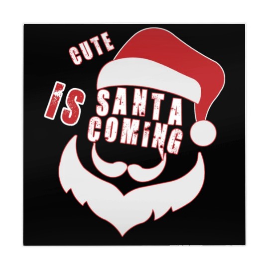 Christmas Cute Santa Is Coming Santa Candy Cane Mahjong Mats