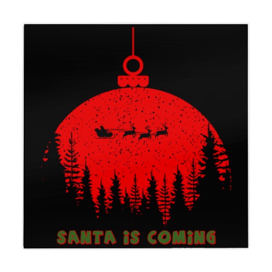 Christmas Santa Is Coming Santa Candy Cane Throne Mahjong Mats