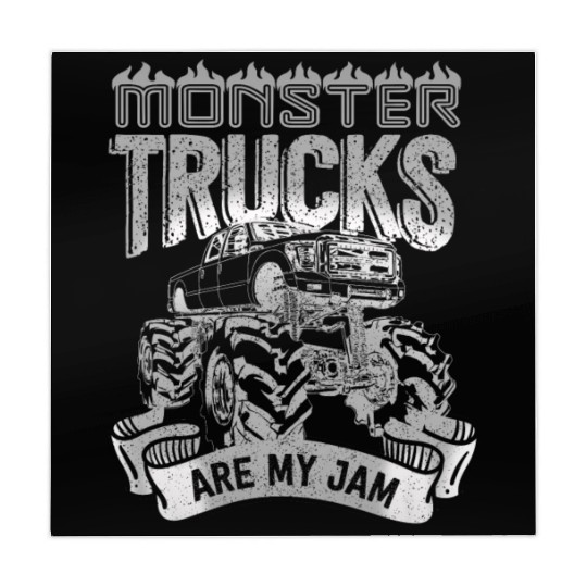 Monster Trucks Are My Jam Vintage Retro Mahjong Mats