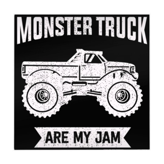Monster Trucks Are My Jam Vintage Retro Mahjong Mats