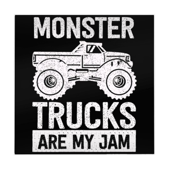 Monster Trucks Are My Jam Vintage Retro Mahjong Mats