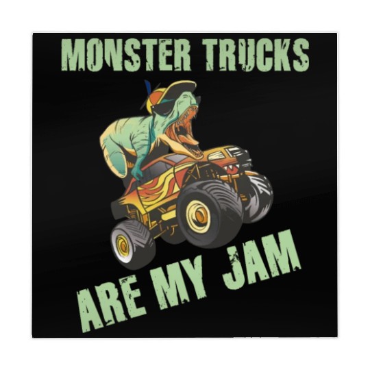 Monster Trucks Are My Jam Vintage Retro Mahjong Mats