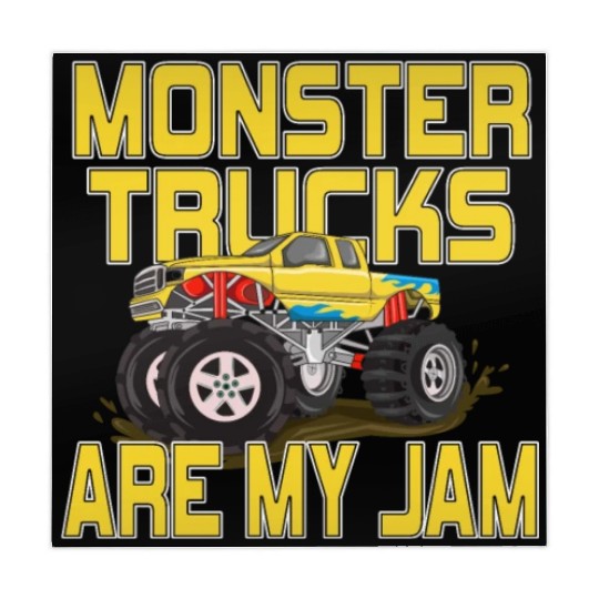 Monster Trucks Are My Jam Vintage Retro Mahjong Mats
