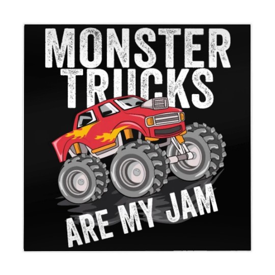 Monster Trucks Are My Jam Vintage Retro Mahjong Mats