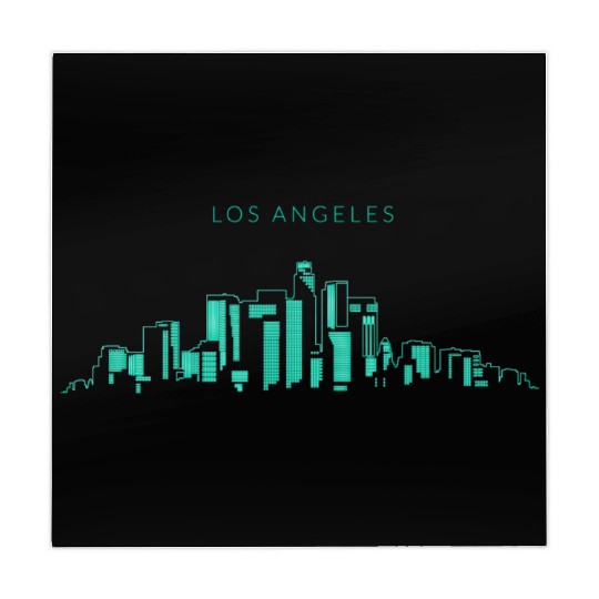 Los Angeles Neon Mahjong Mats