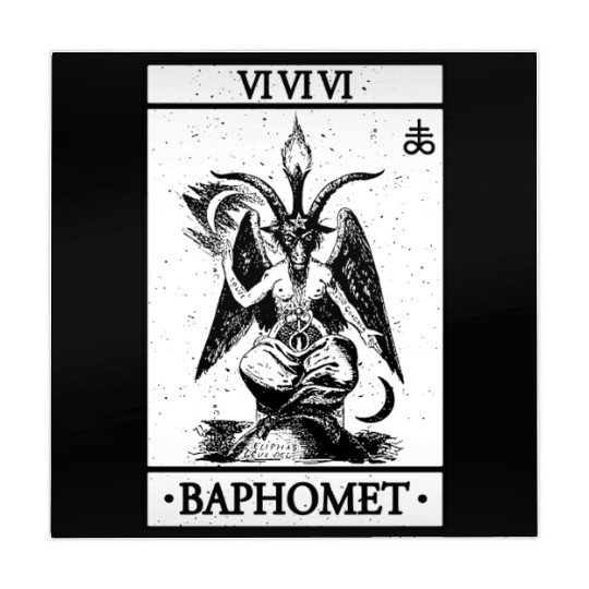 Baphomet Tarot Card Satanic Occult Mahjong Mats