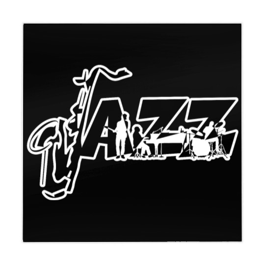 Jazz Music Typography Design Mahjong Mats