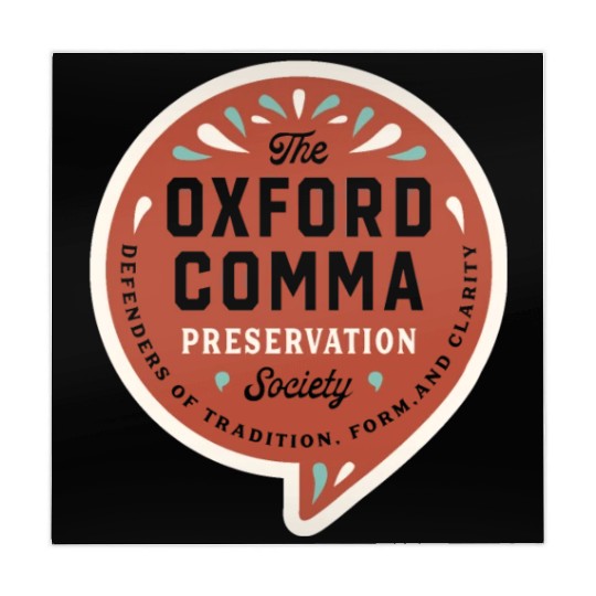 The Oxford Comma Preservation Society Mahjong Mats