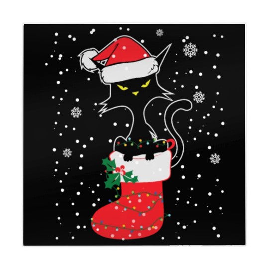 Grumpy Christmas Cat Kitten Santa Kitty Mahjong Mats