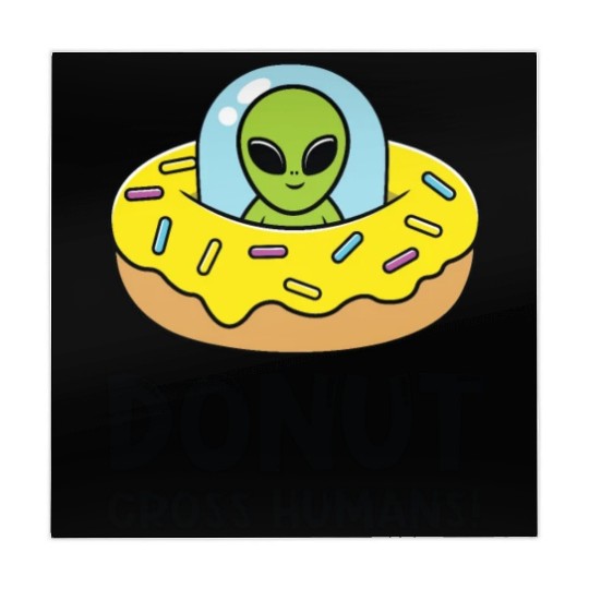 Space Area 51 Donut UFO Cute Alien Head Mahjong Mats