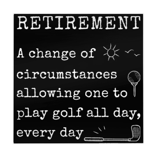 Retirement Plan Golf Golfer Mahjong Mats