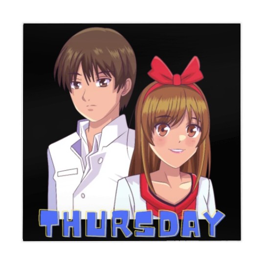 Anime Boy and Girl Day of The Week Thursday Mahjong Mats