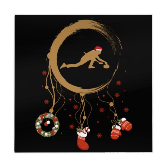 Winter dreamcatcher Christmas Curling Mahjong Mats