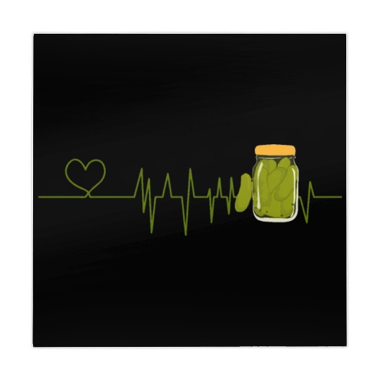Pickle Lover Heartbeat for Pickles lover Mahjong Mats