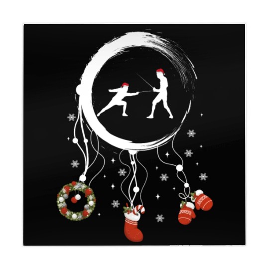 Winter dreamcatcher Christmas Fencing Mahjong Mats
