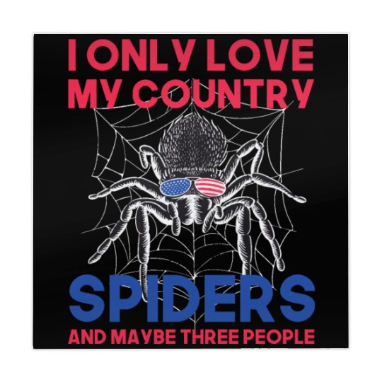 I love america and spiders and maybe three people Mahjong Mats