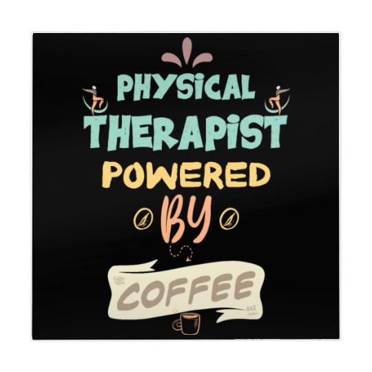 Physical Therapist Powered By Coffee Funny Mahjong Mats