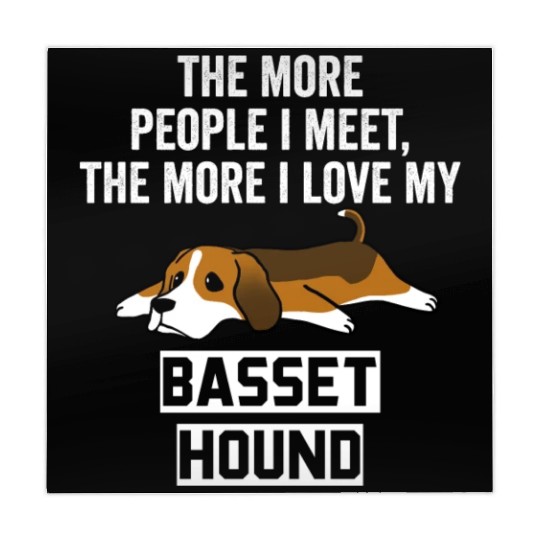 The More I Love My Basset Hound Mahjong Mats