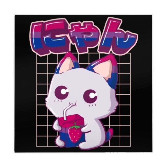 Bisexual Pride Bi Kawaii Cat Strawberry Milk Bisex Mahjong Mats