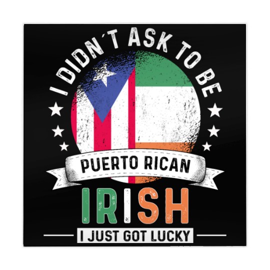 Puerto Rico Flag Ireland Grown Got Lucky Mahjong Mats