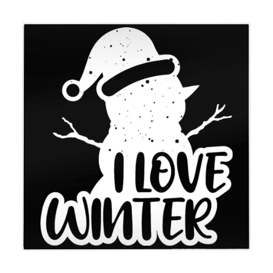 I Love Winter, Snow, Cold And Snowman Mahjong Mats