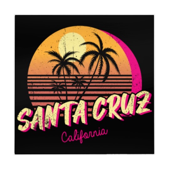 Retro Santa Cruz California Mahjong Mats