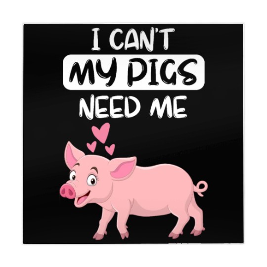 Farm Animal Piglet Farmer Funny Gift Pig Mahjong Mats