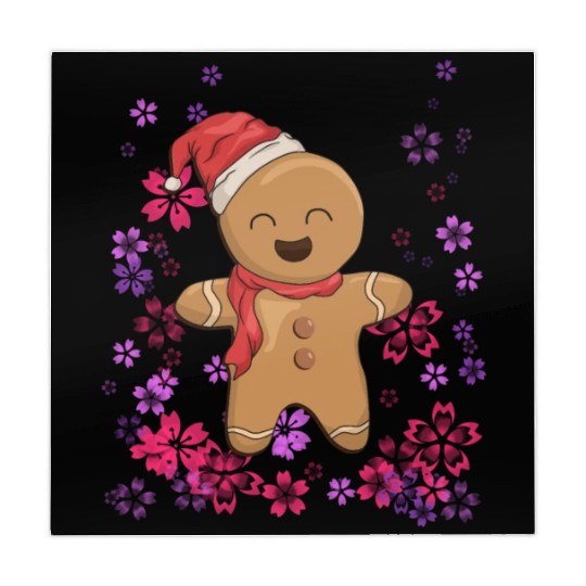 Sweet gingerbread with flowers Mahjong Mats