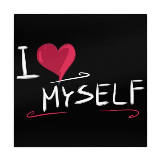 i love me heart text saying Mahjong Mats