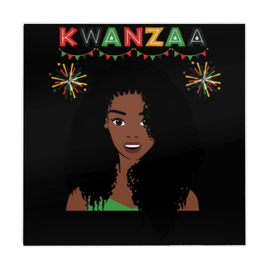 Happy Kwanzaa African Pride Black Woman Mahjong Mats