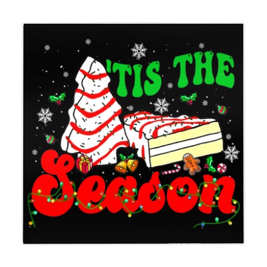 Tis' The Season Christmas Tree Cakes Debbie Groovy Mahjong Mats