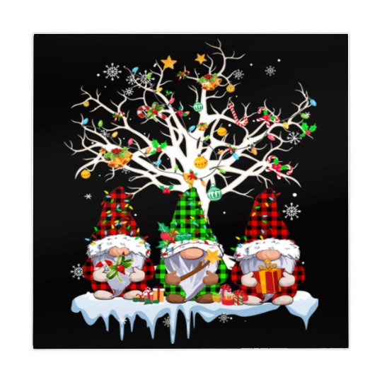 Gnomes Merry Christmas Light Family Gnome Xmas Mahjong Mats