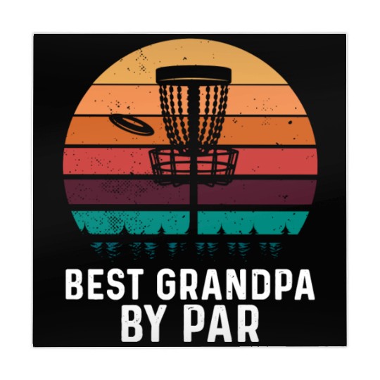 Best Grandpa By Par Father's Day Disc Golf Grandad Mahjong Mats