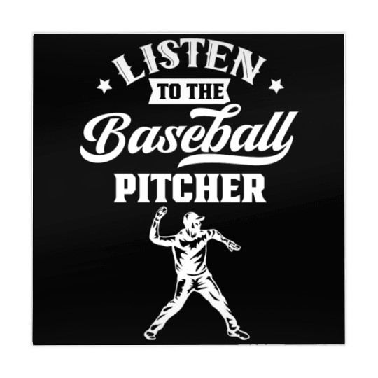 Listen To The Baseball Pitcher Player Hobby Mahjong Mats