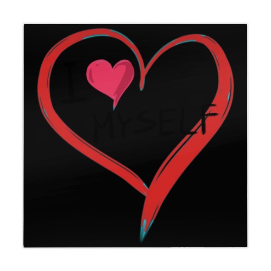 i love me heart text icon shape Mahjong Mats