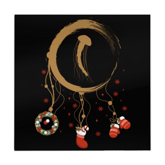 Winter dreamcatcher Christmas Jellyfish Mahjong Mats