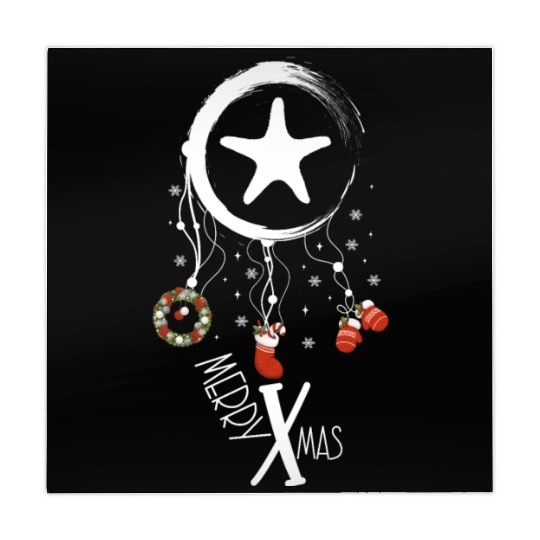 Winter dreamcatcher Christmas Starfish Mahjong Mats