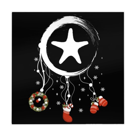 Winter dreamcatcher Christmas Starfish Mahjong Mats